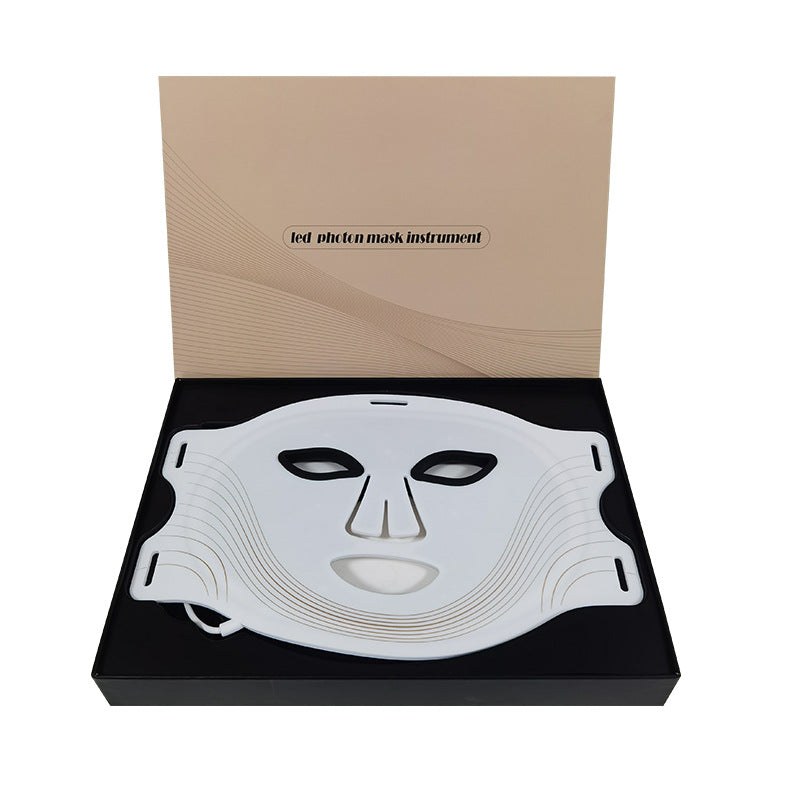 Home Use Beauty Device Silicone Red Blue Color Light Seven-Color Facial Mask Photon LED Beauty Face Mask