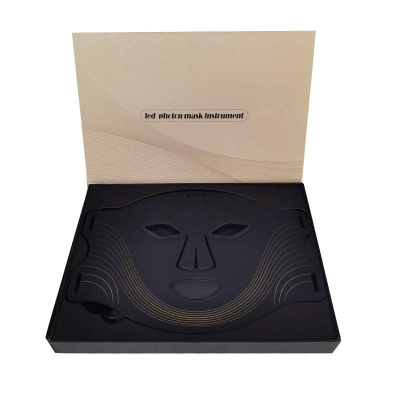 Home Use Beauty Device Silicone Red Blue Color Light Seven-Color Facial Mask Photon LED Beauty Face Mask