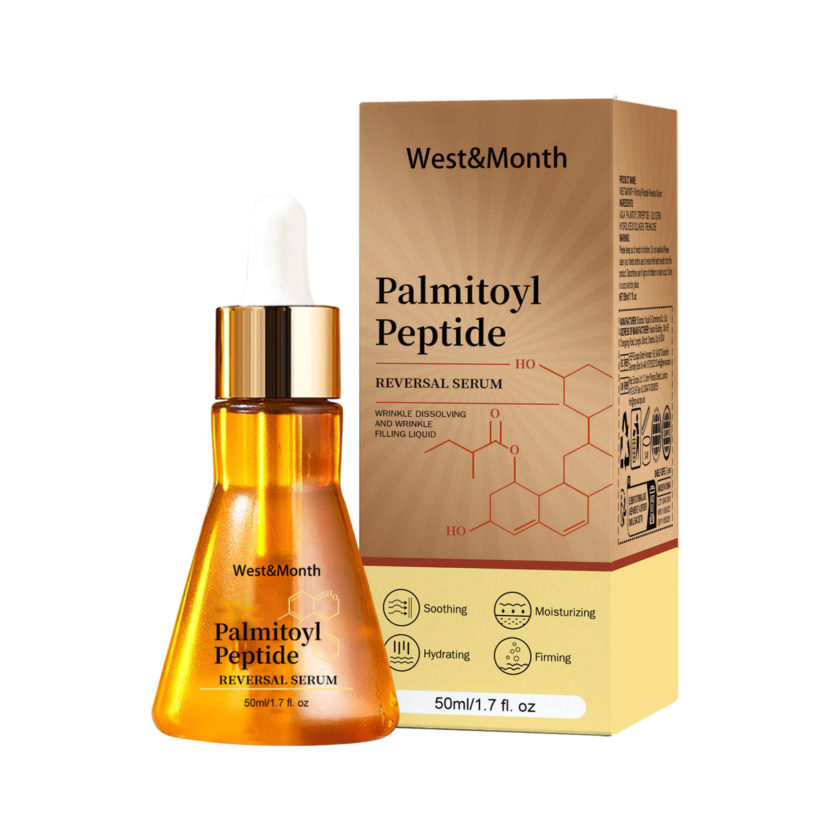 Palmitoyl Peptide Reversal Serum, Fade Lines Moisturizing Firming Anti-wrinkle Essence