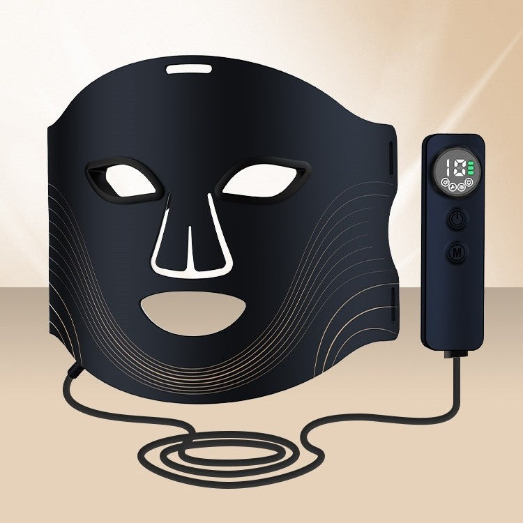 Home Use Beauty Device Silicone Red Blue Color Light Seven-Color Facial Mask Photon LED Beauty Face Mask