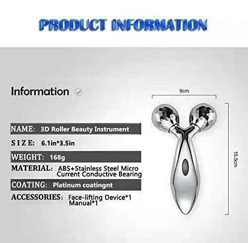 Jade 3D Face Roller Massager / Skin Tag